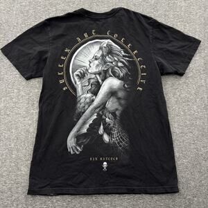 Sullen Art Co Shirt Mermaid Siren Dan Hancock Tattoo Graphic Tee Mens M Buckle